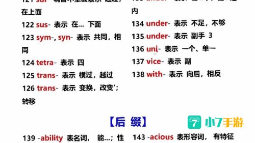 词根词缀记忆字典